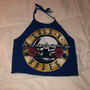 Guns and roses crop top